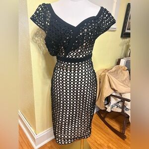 Elegant Black Lace Dress